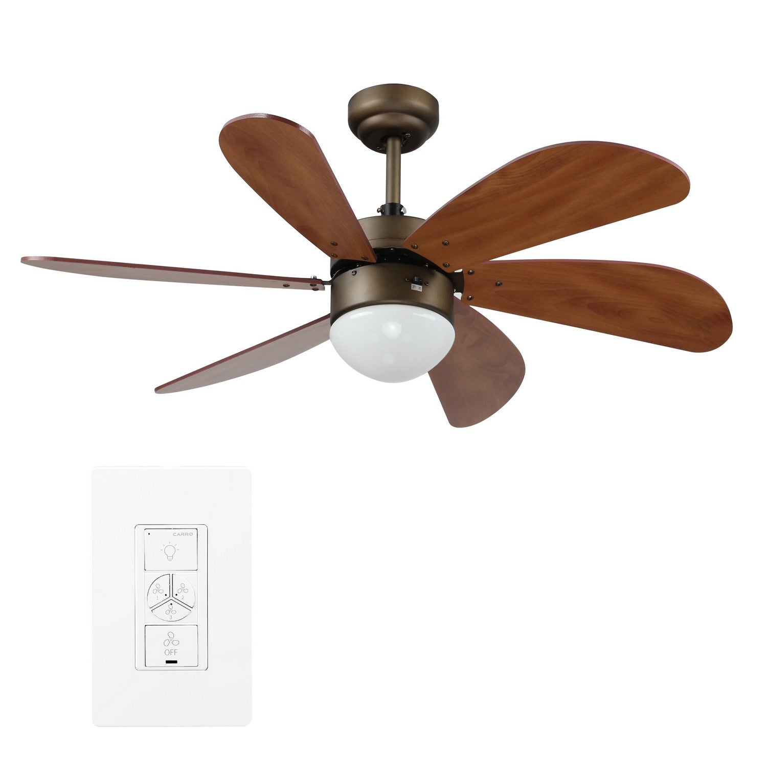 Carro - VWGS-386E-L11-DD-1 - 38"Smart Ceiling Fan - Metanoia - Oil Rubbed Bronze