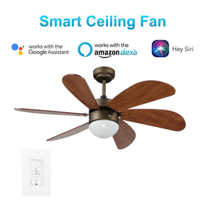 Carro - VWGS-386E-L11-DD-1 - 38"Smart Ceiling Fan - Metanoia - Oil Rubbed Bronze