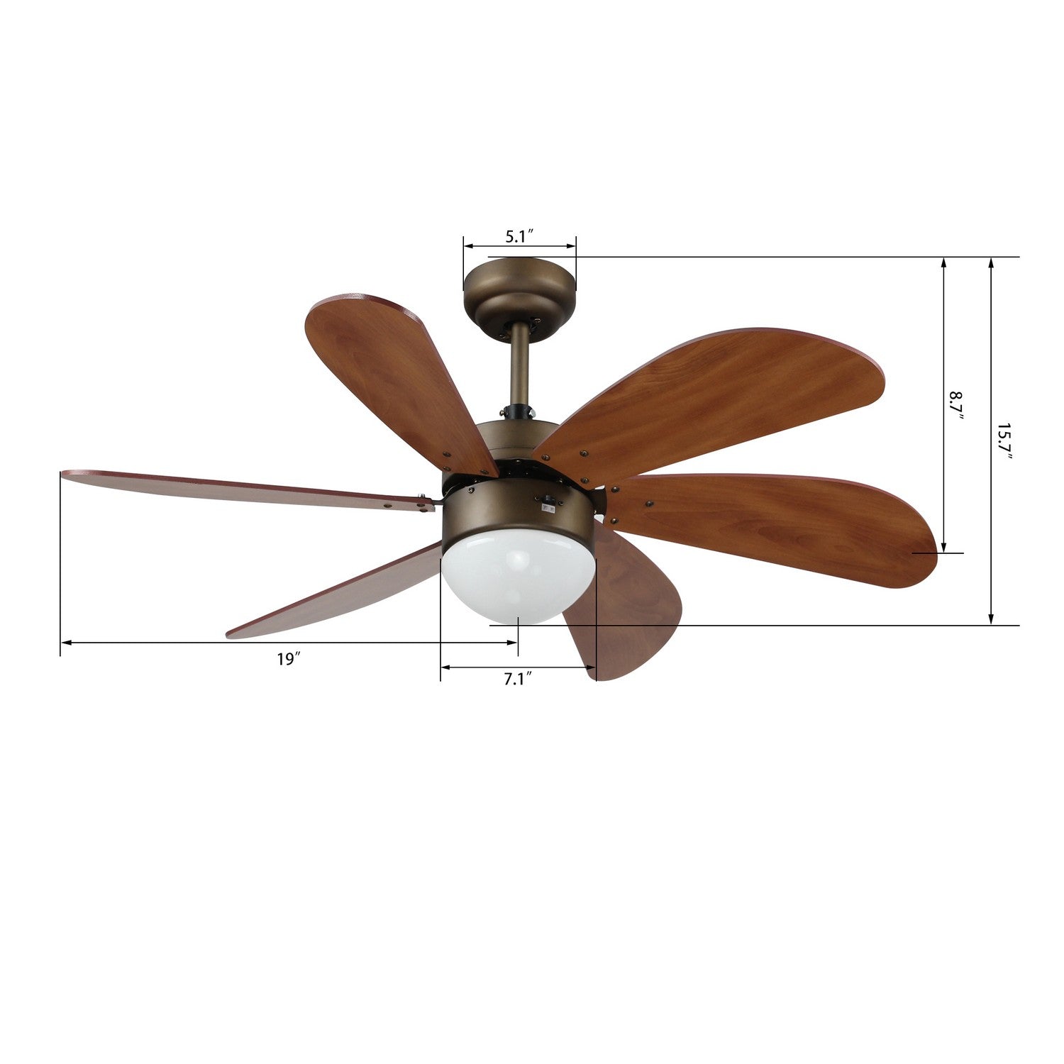 Carro - VWGS-386E-L11-DD-1 - 38"Smart Ceiling Fan - Metanoia - Oil Rubbed Bronze