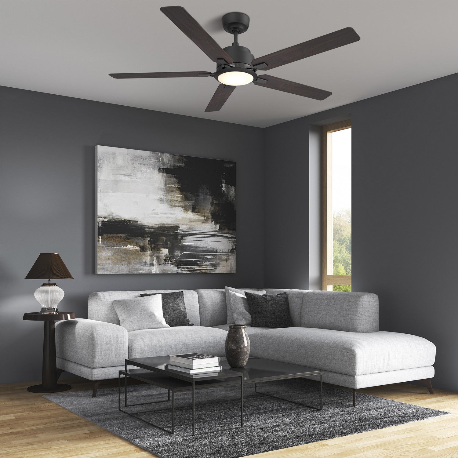 Carro - VS525J-L12-BG-1 - 52"Smart Ceiling Fan - Espear - Black