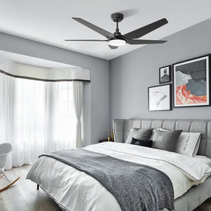 Carro - VS525B-L22-B2-1 - 52"Smart Ceiling Fan - Woodrow - Black