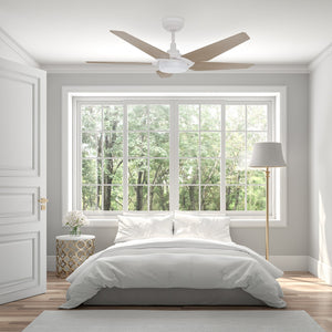 Carro - VS525B-L22-W6-1 - 52"Smart Ceiling Fan - Woodrow - White