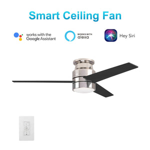 Carro - VWGS-523B-L11-S2-1 - 52"Smart Ceiling Fan - Raiden - Silver