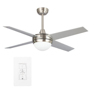 Carro - VWGS-484C-L11-SC-1 - 48"Smart Ceiling Fan - Neva - Silver