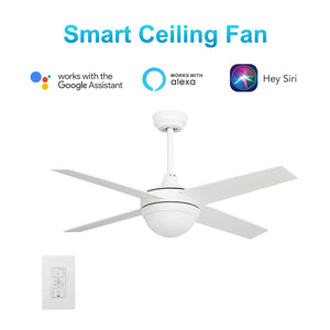 Carro - VWGS-524C-L11-W1-1 - 52"Smart Ceiling Fan - Neva - White