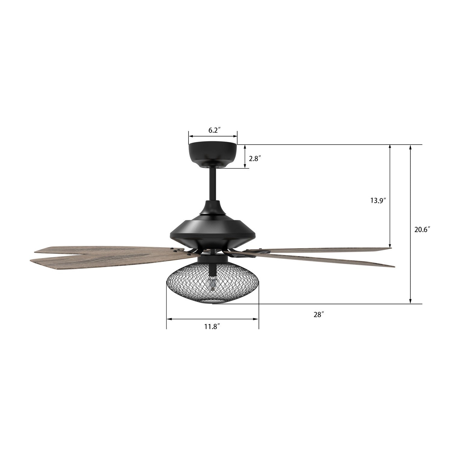 Carro - VC565D1-L16-BG-1 - 56"Ceiling Fan - Karson - Black