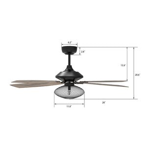 Carro - VC565D1-L16-BG-1 - 56"Ceiling Fan - Karson - Black