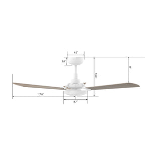 Carro - VS563B3-L22-W6-1 - 56"Smart Ceiling Fan - Brisa - White