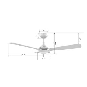 Carro - VS563B3-L22-W1-1 - 56"Smart Ceiling Fan - Brisa - White