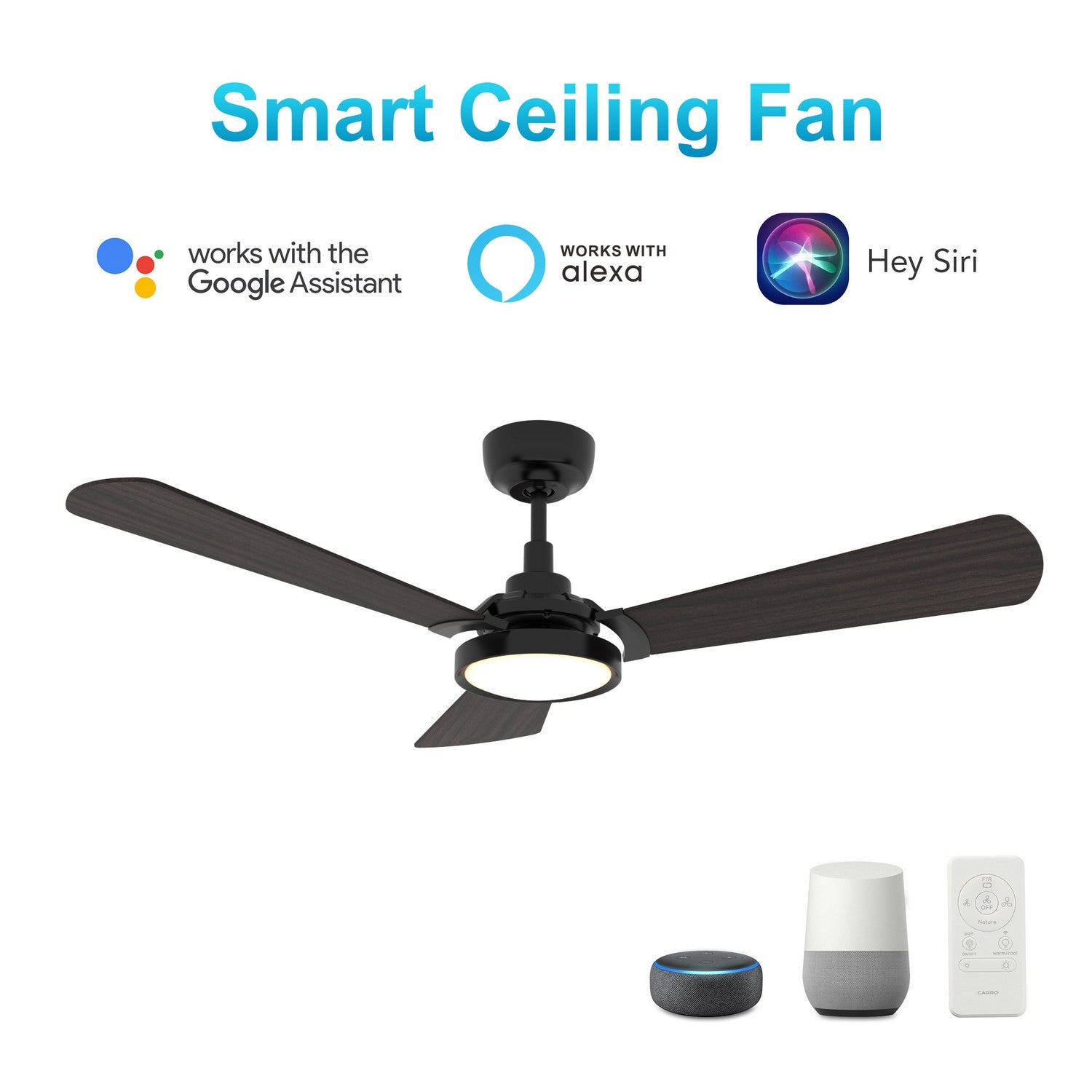 Carro - VS563B3-L22-B5-1 - 56"Smart Ceiling Fan - Brisa - Black