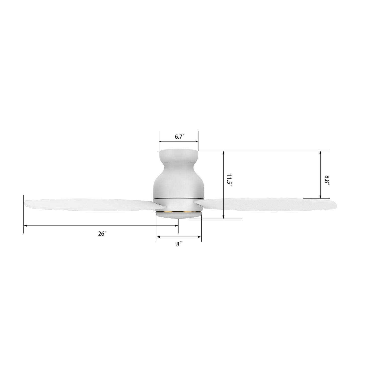 Carro - VS523Q-L12-W1-1 - 52"Smart Ceiling Fan - Trento - White