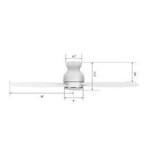 Carro - VS523Q-L12-W1-1 - 52"Smart Ceiling Fan - Trento - White