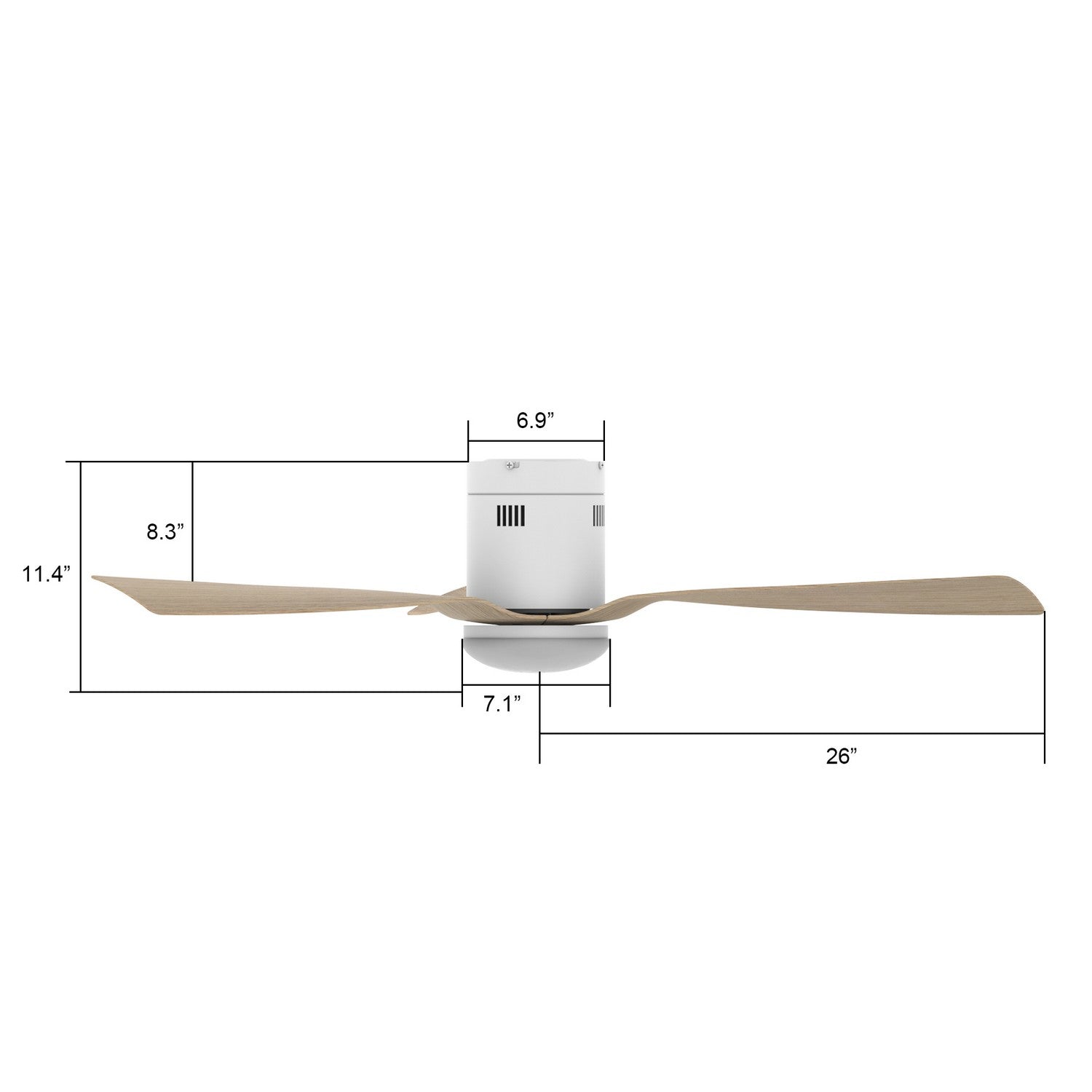 Carro - VS523P-L22-WR-1-FM - 52"Smart Ceiling Fan - Spezia - White