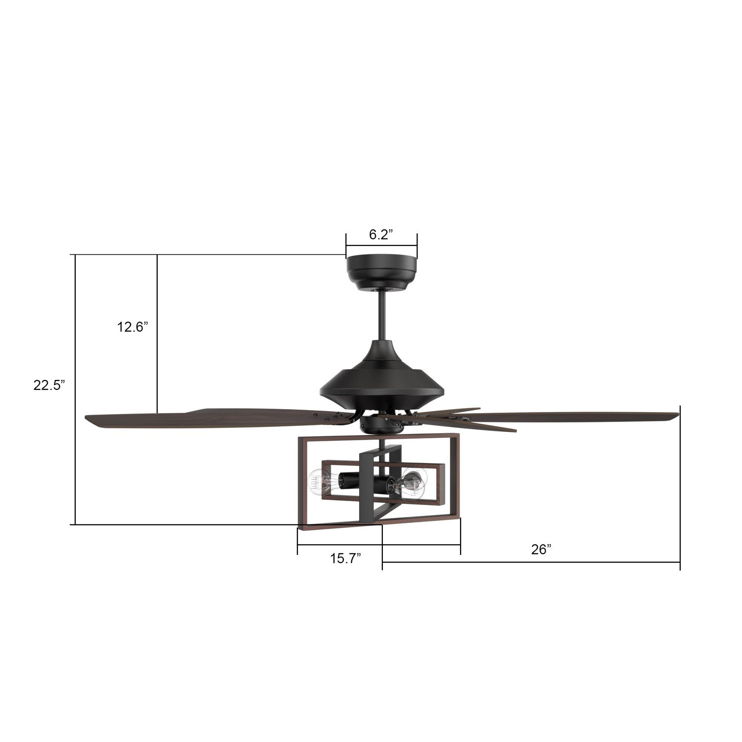 Carro - VC525D1-L61-BG-1 - 52"Ceiling Fan - Karson - Black