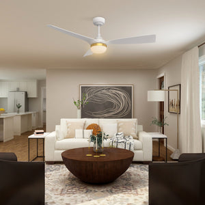 Carro - VS523P2-L22-W1-1 - 52"Smart Ceiling Fan - Spezia - White