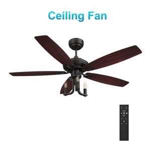 Carro - VC525D-L31-BH-1 - 52"Ceiling Fan - Huntley - Black