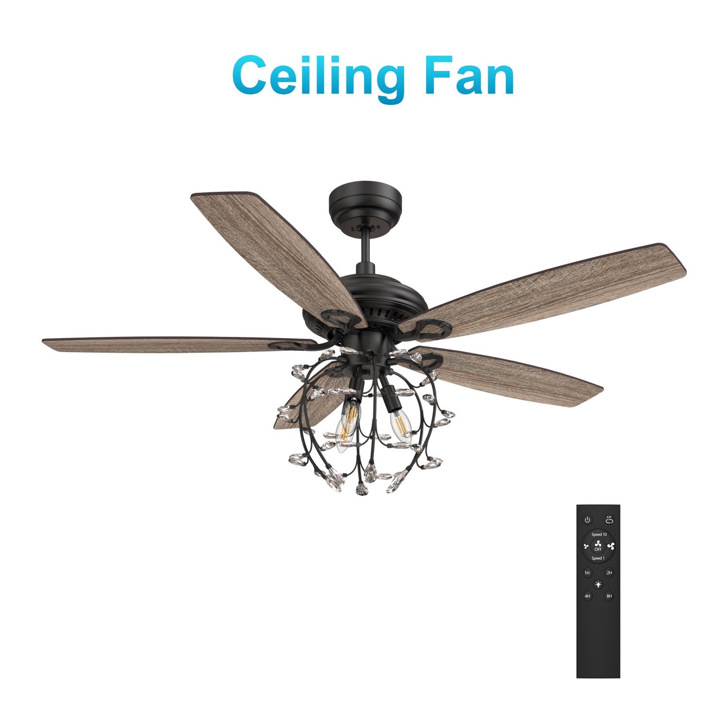 Carro - VC525D-L61-BG-1 - 52"Ceiling Fan - Huntley - Black