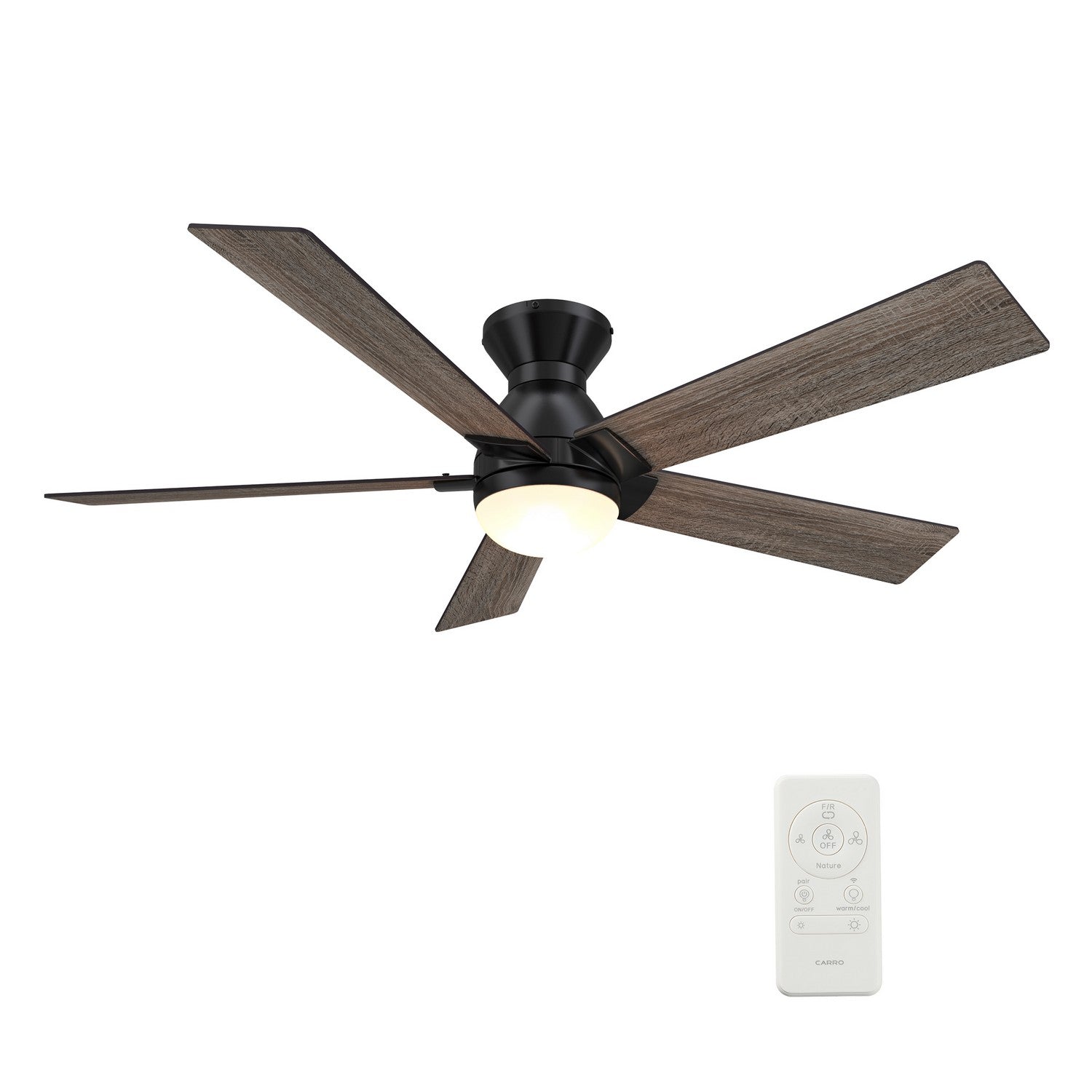 Carro - VS525J1-L21-BG-1-FM - 52"Smart Ceiling Fan - Ascender - Black