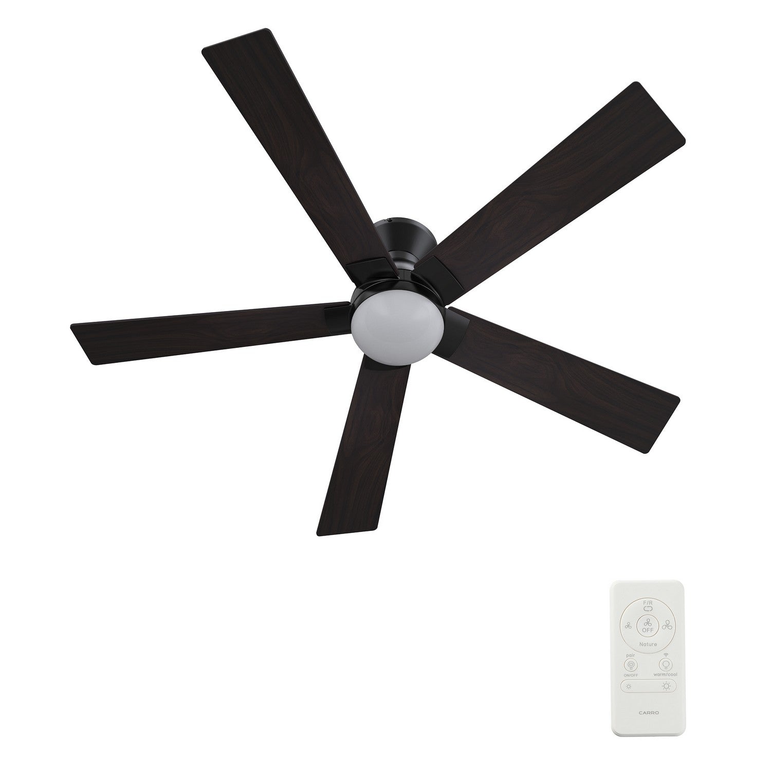 Carro - VS525J1-L21-BG-1-FM - 52"Smart Ceiling Fan - Ascender - Black