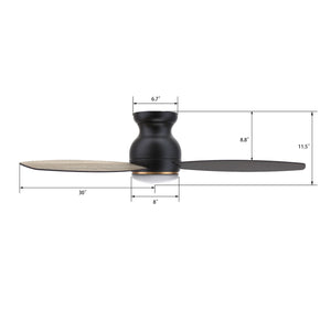 Carro - VS603Q-L12-BG-1 - 60"Smart Ceiling Fan - Trento - Black