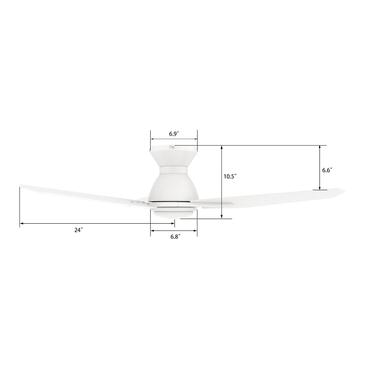 Carro - VS483J3-L11-W1-1-FM - 48"Smart Ceiling Fan - Calen - White