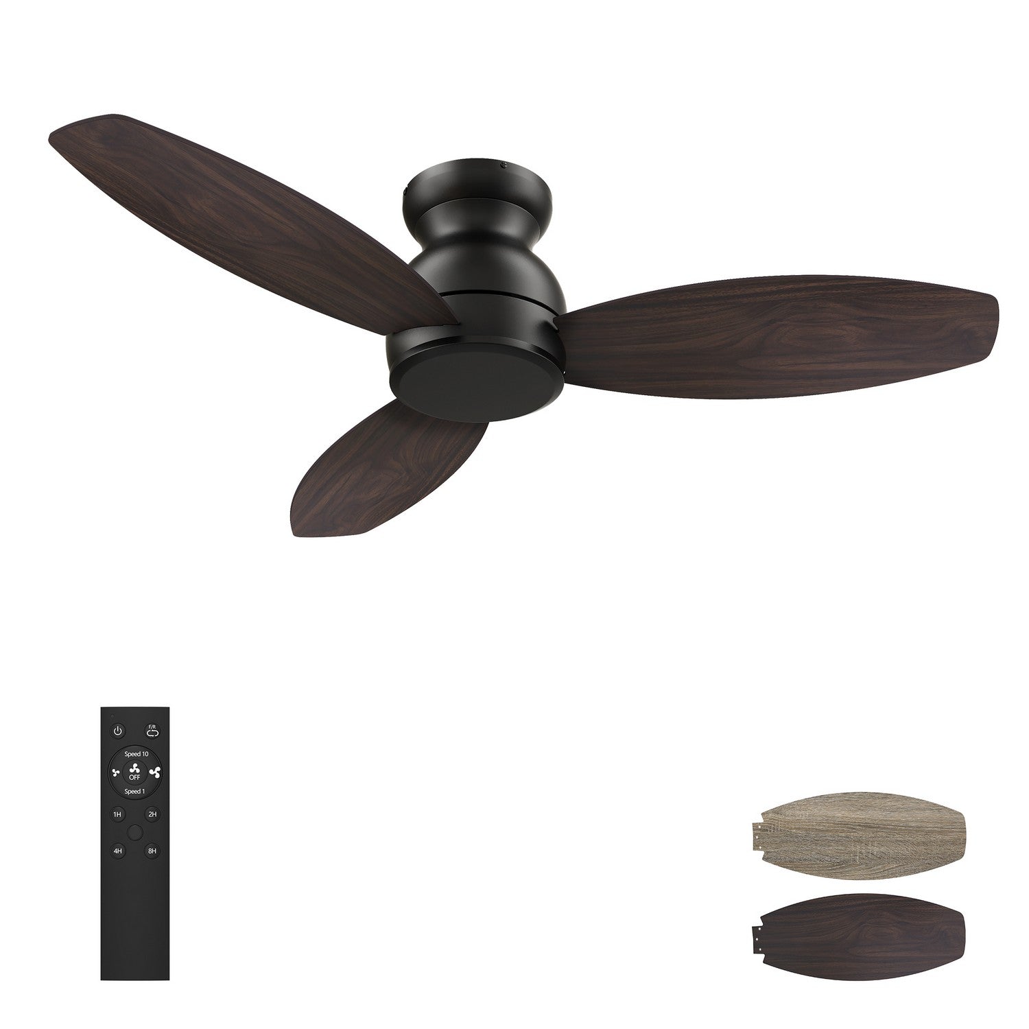 Carro - VC483Q-N10-BG-1-FM - 48'' Ceiling Fan - Stanley - Black