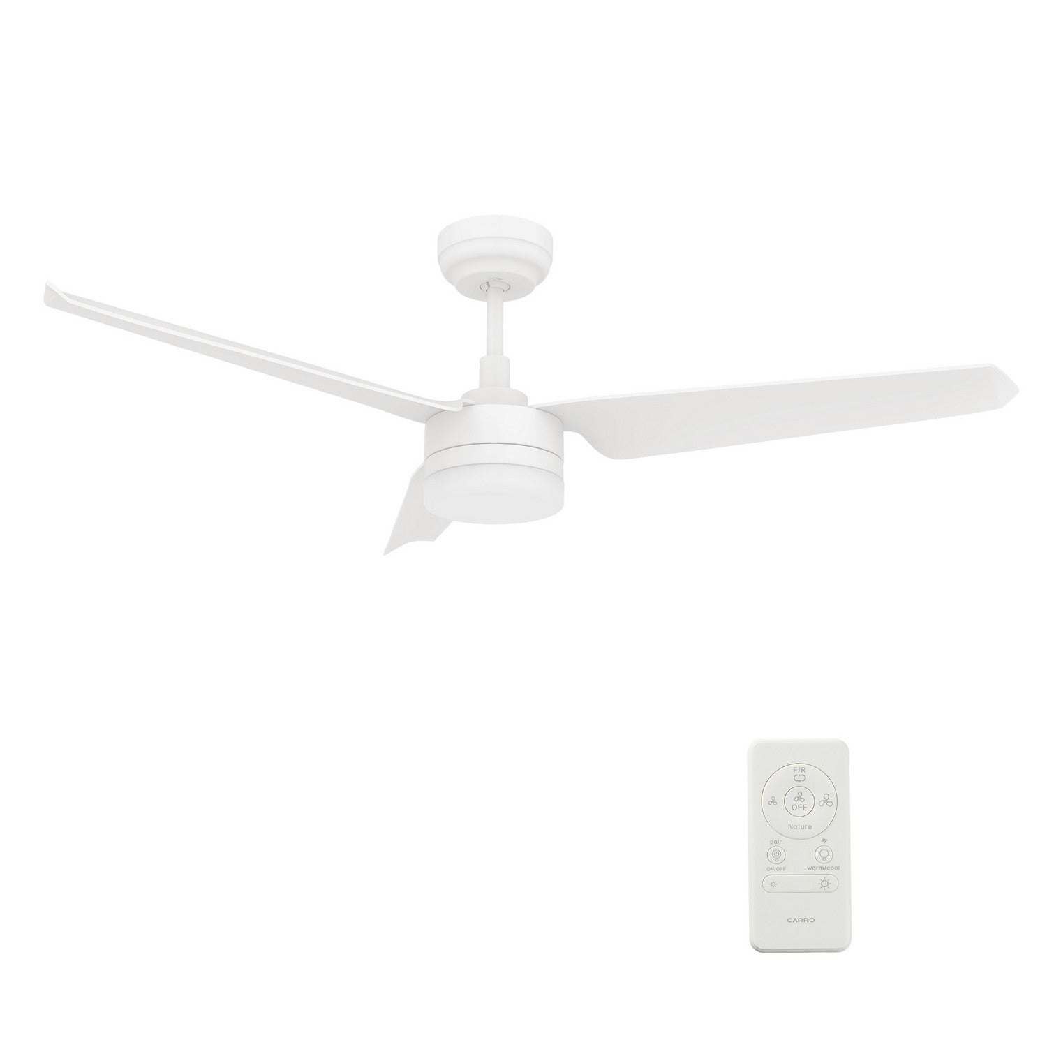 Carro - VS523N-L12-W1-1 - 52"Smart Ceiling Fan - Atticus - White