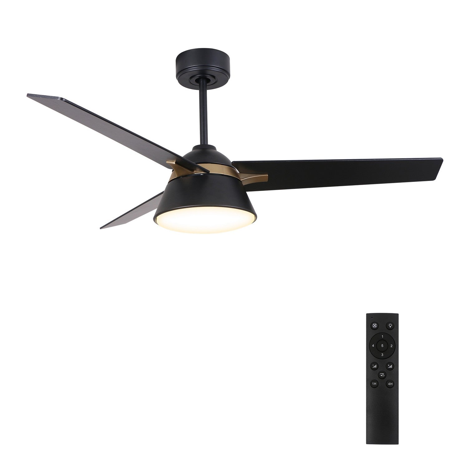 Carro - DC483A-L12-B2-1G - 48'' Ceiling Fan - Kenora - Black