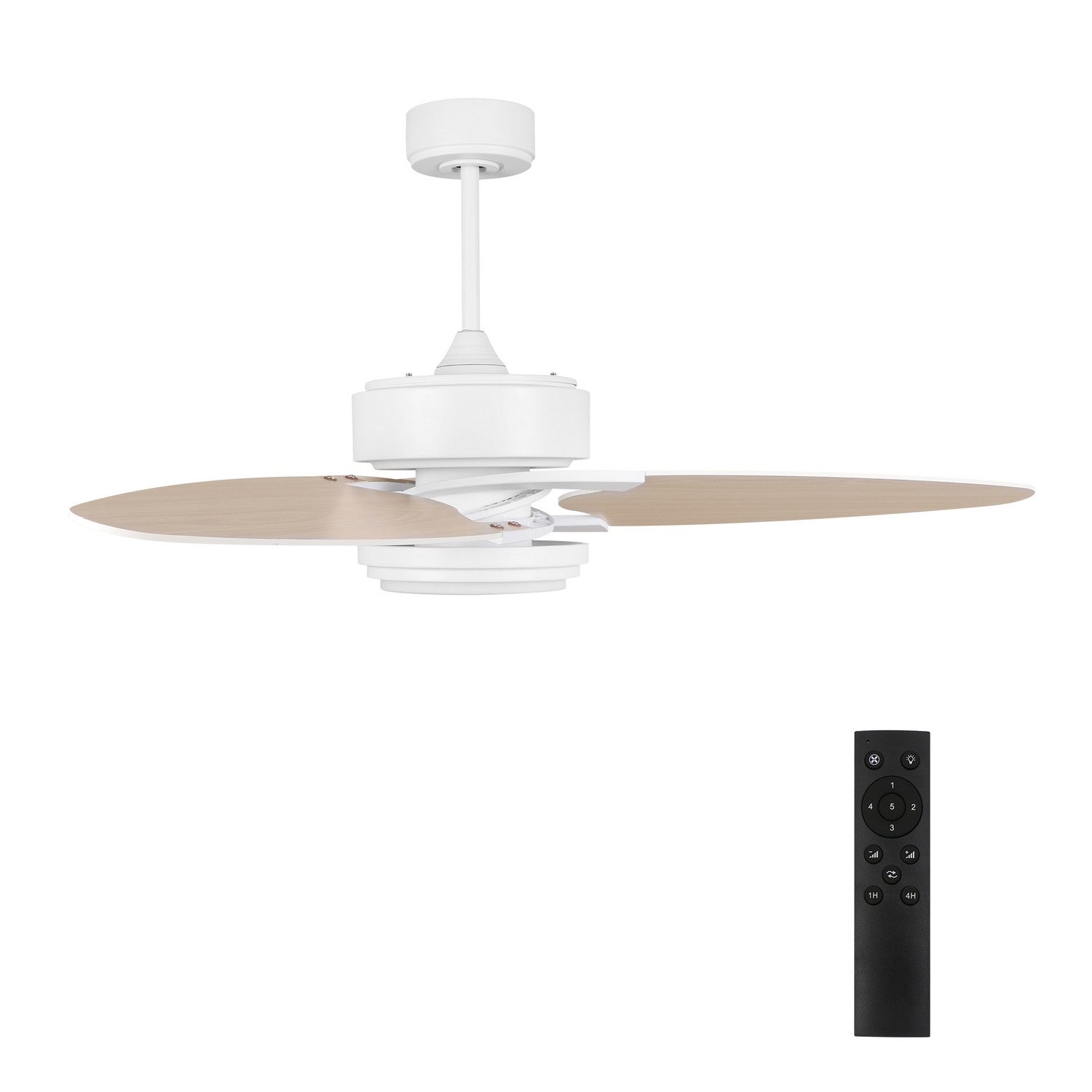 Carro - DC523B-L12-WT-1 - 52"Ceiling Fan - Maddox - White