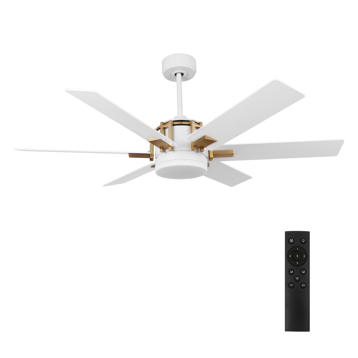 Carro - DC526C-L12-W1-1G - 52"Ceiling Fan - Jaxx - White