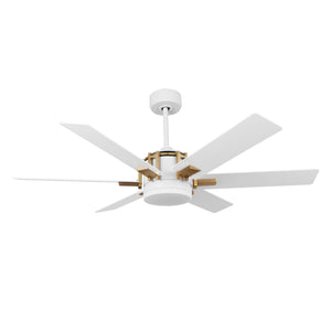 Carro - DC526C-L12-W1-1G - 52"Ceiling Fan - Jaxx - White