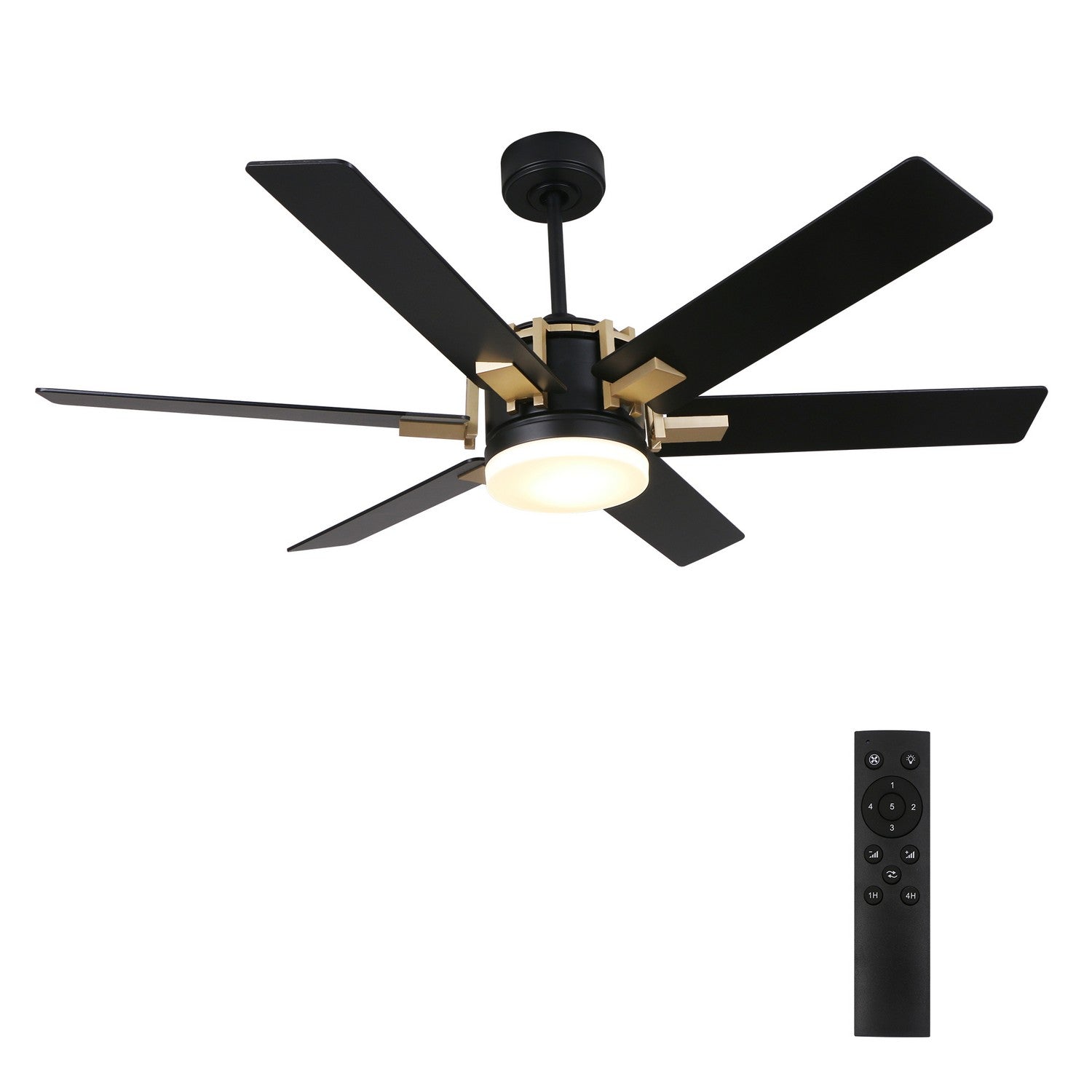 Carro - DC526C-L12-B2-1G - 52"Ceiling Fan - Jaxx - Black