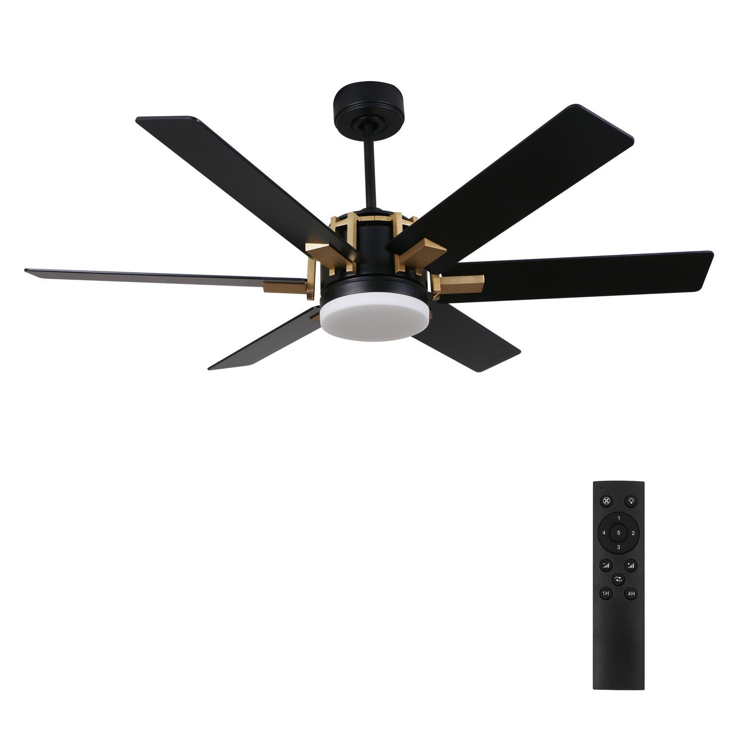 Carro - DC526C-L12-B2-1G - 52"Ceiling Fan - Jaxx - Black