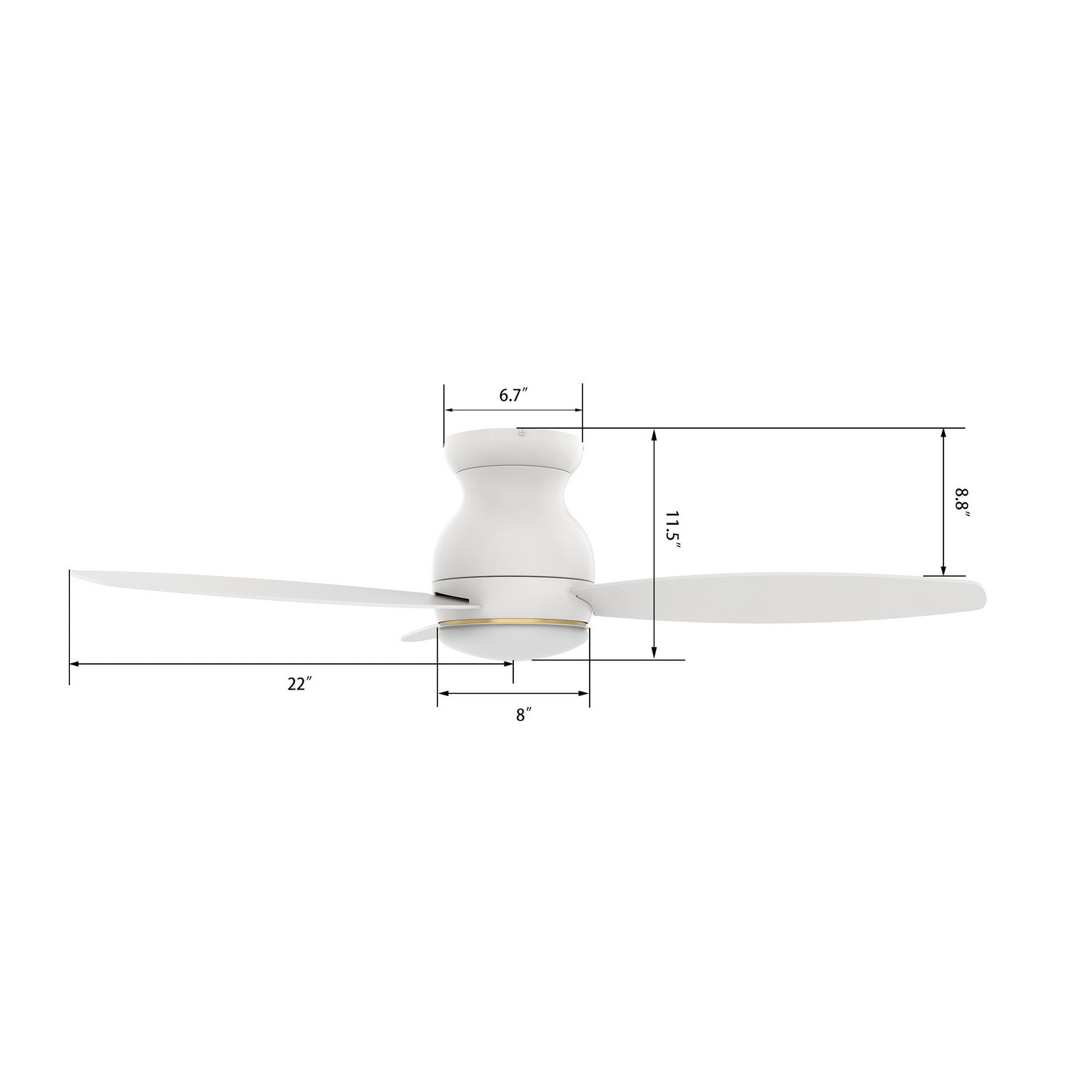 Carro - VS443Q-L12-W1-1 - 44"Smart Ceiling Fan - Trento - White