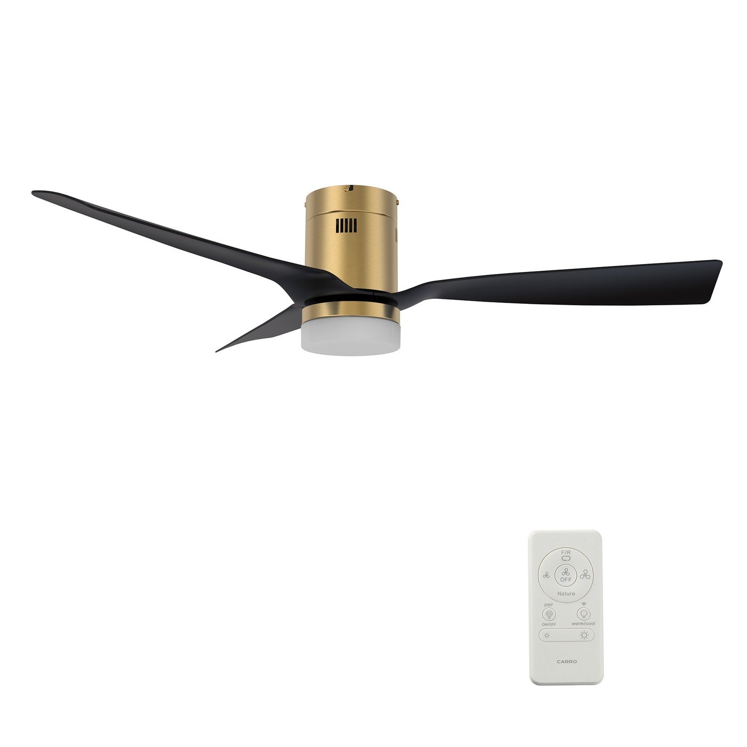 Carro - VS483P-L12-G2-1-FM - 48"Smart Ceiling Fan - Spezia - Gold