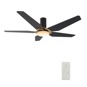 Carro - VS485B-L22-B2-1G-FM - 48"Smart Ceiling Fan - Woodrow - Black