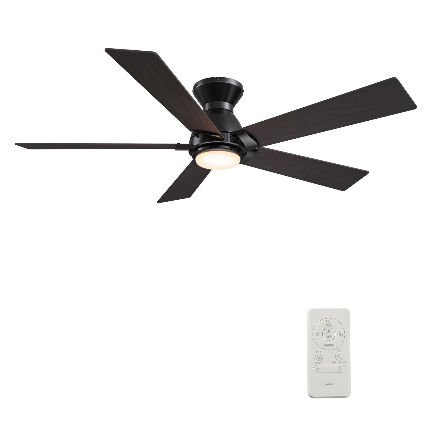 Carro - VS485J1-L11-BG-1-FM - 48"Smart Ceiling Fan - Ascender - Black