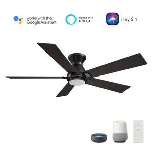 Carro - VS485J1-L11-BG-1-FM - 48"Smart Ceiling Fan - Ascender - Black