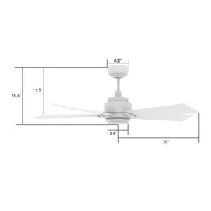 Carro - VS605J1-L11-W1-1 - 60"Smart Ceiling Fan - Ascender - White