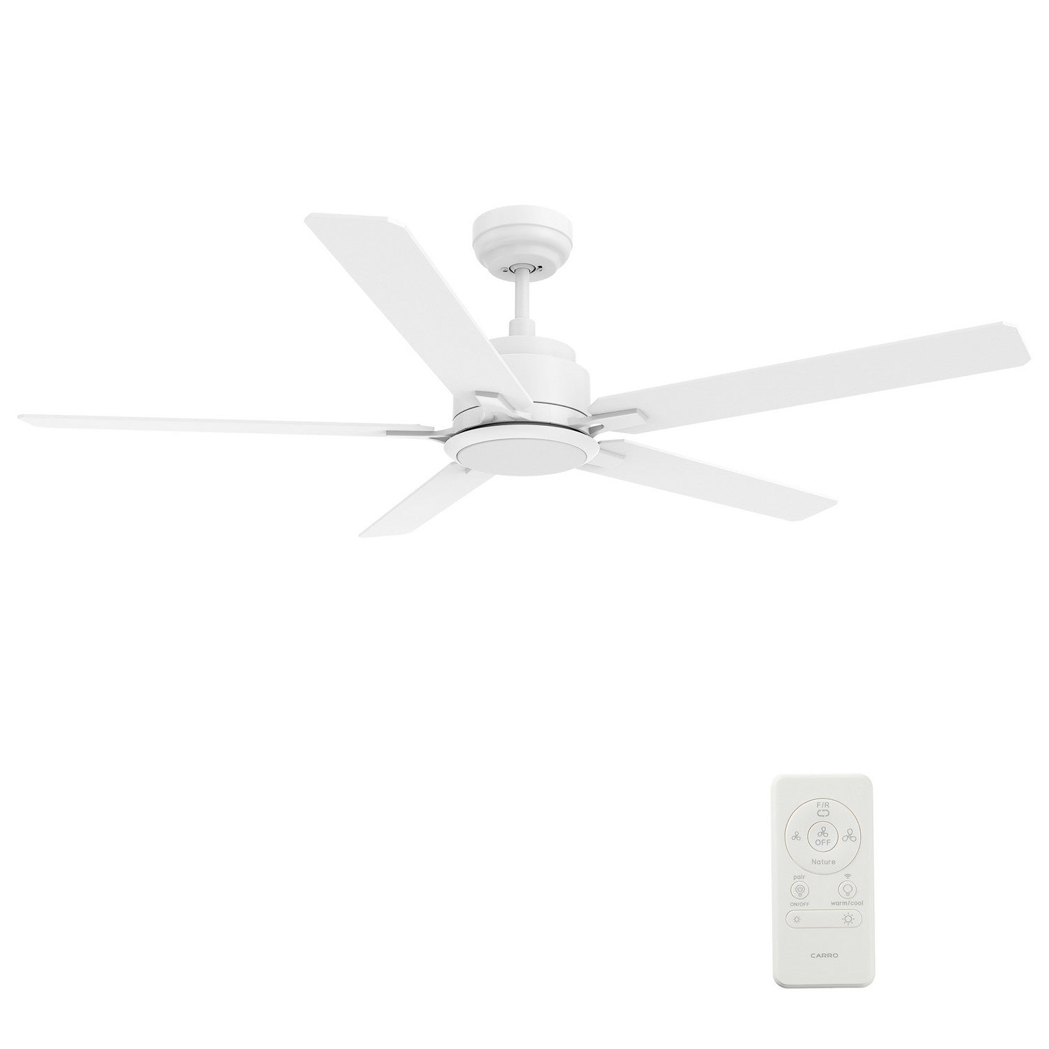 Carro - VS605J-L12-W1-1 - 60"Smart Ceiling Fan - Espear - White