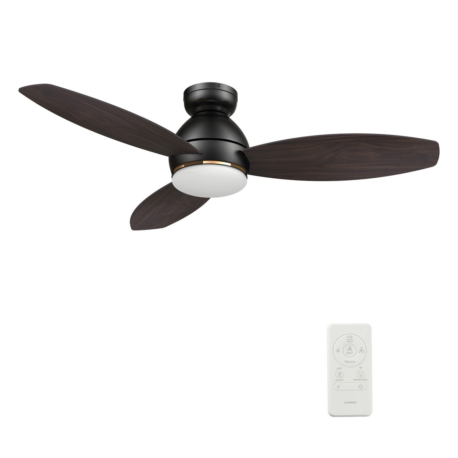 Carro - VS483Q6-L12-BG-1-FM - 48"Smart Ceiling Fan - Hobart - Black