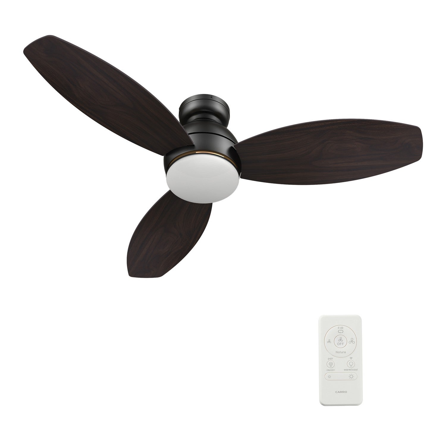 Carro - VS483Q6-L12-BG-1-FM - 48"Smart Ceiling Fan - Hobart - Black