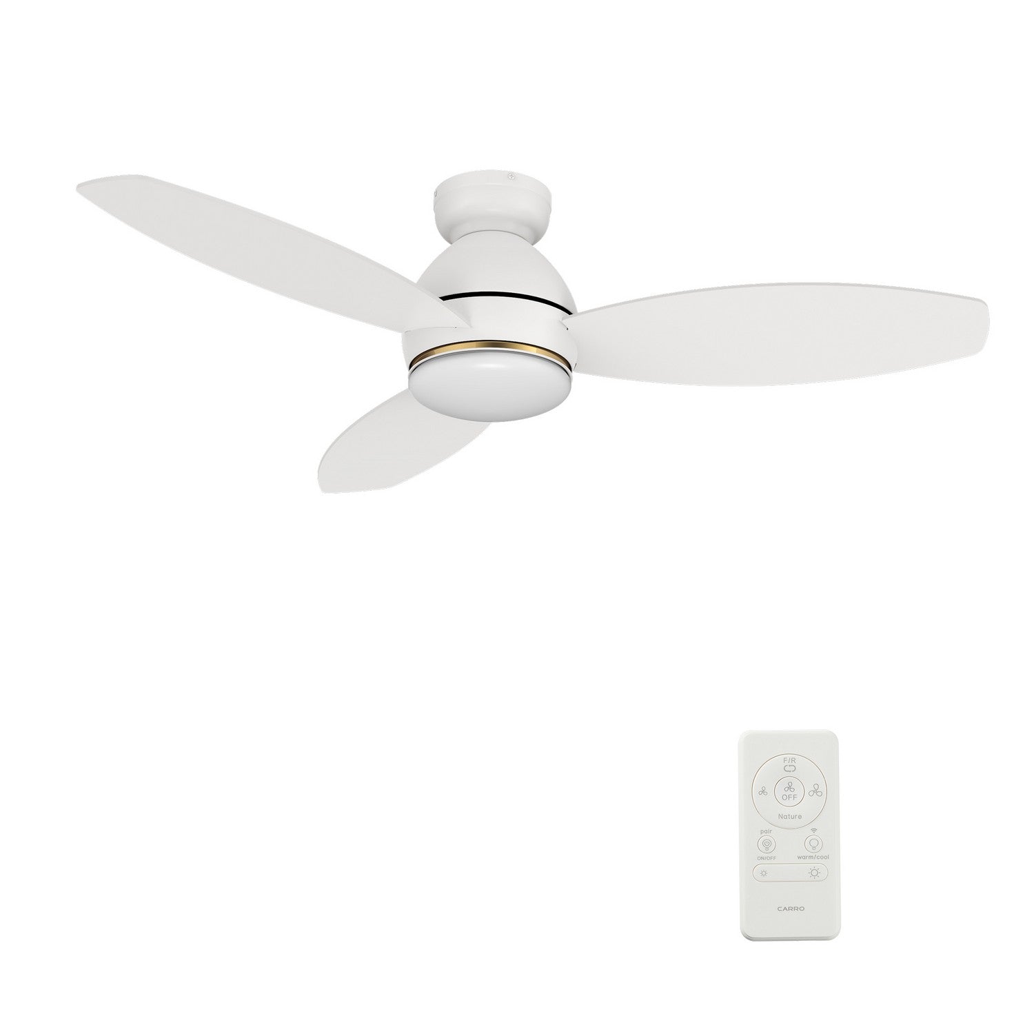 Carro - VS483Q6-L12-W1-1-FM - 48"Smart Ceiling Fan - Hobart - White