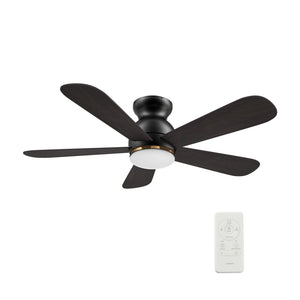 Carro - VS485Q-L12-BG-1-FM - 48"Smart Ceiling Fan - Dubois - Black