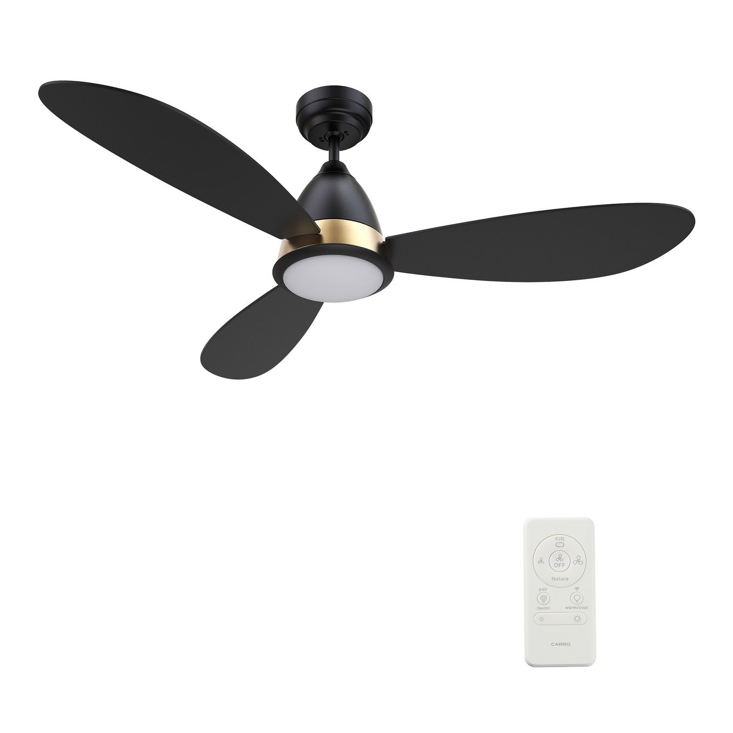 Carro - VS523Q7-L12-B2-1 - 52"Smart Ceiling Fan - York - Black