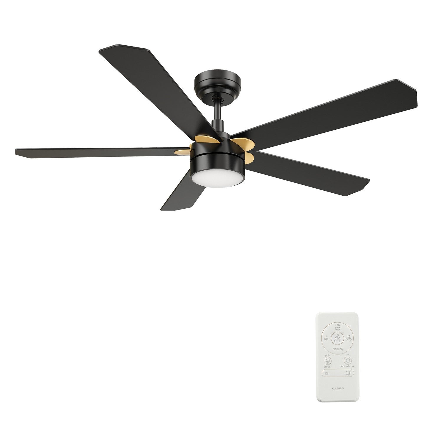 Carro - VS525E2-L11-B2-1G - 52"Smart Ceiling Fan - Tarrasa - Black