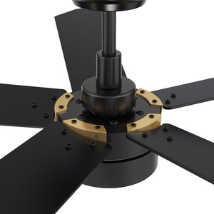 Carro - VS525E2-L11-B2-1G - 52"Smart Ceiling Fan - Tarrasa - Black