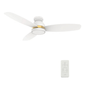 Carro - VS483Q5-L12-W1-1-FMA - 48"Smart Ceiling Fan - Fremont - White