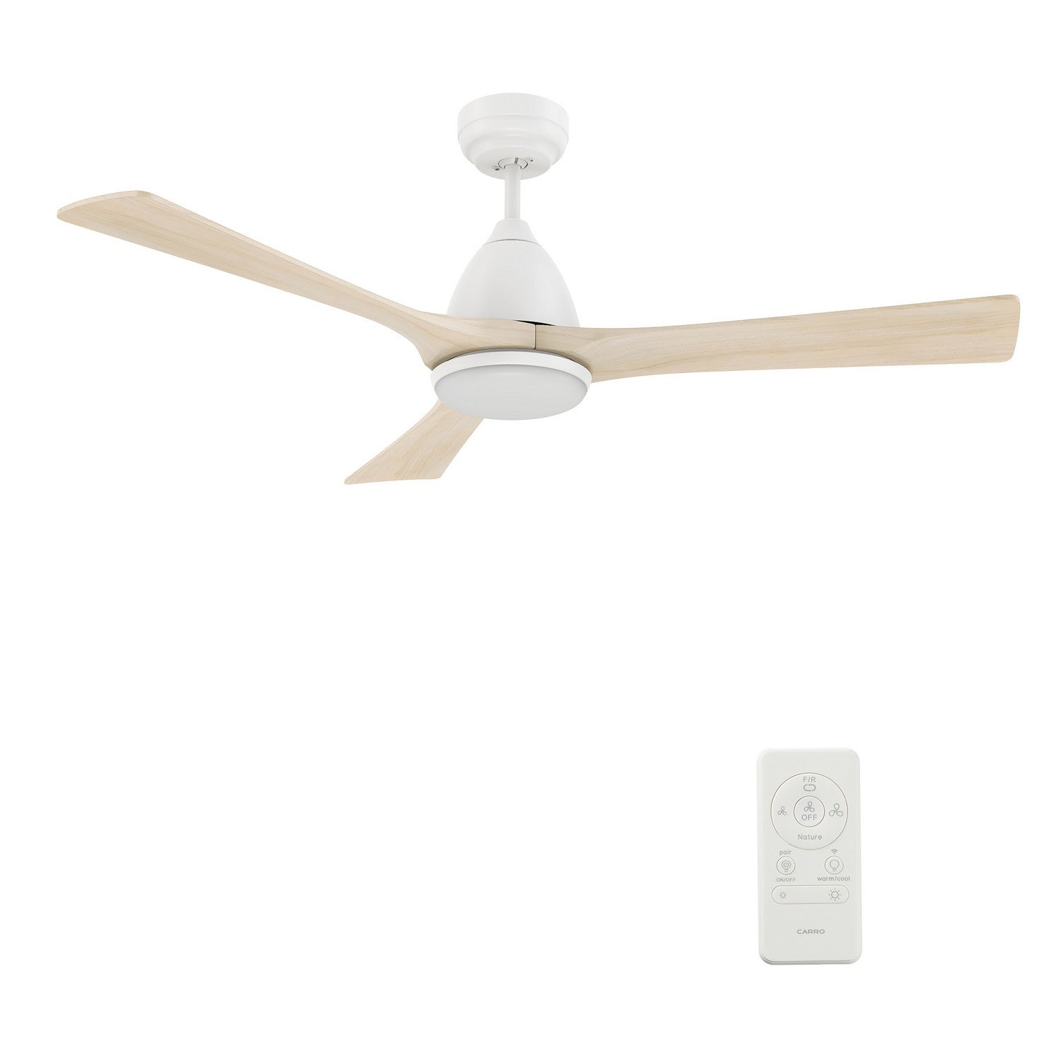 Carro - VS523A2-L12-WM1-1 - 52"Smart Ceiling Fan - Perry - White