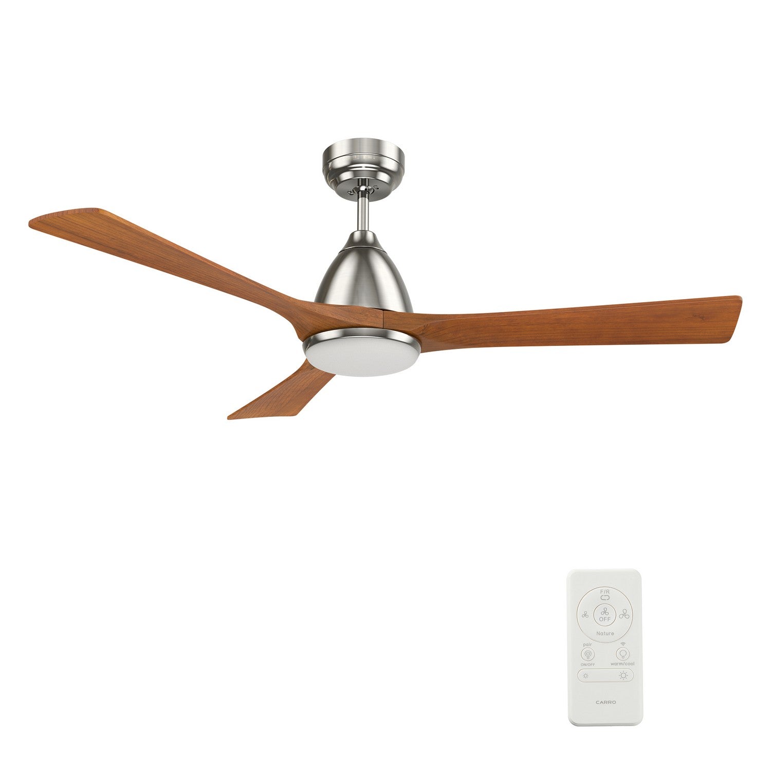 Carro - VS523A2-L12-SM2-1 - 52"Smart Ceiling Fan - Perry - Silver